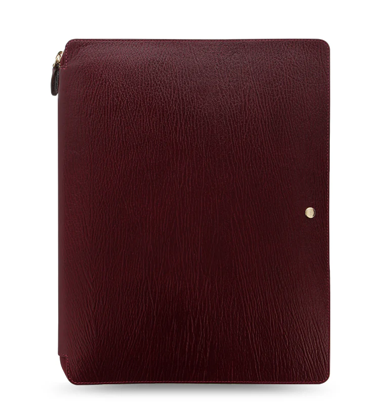 Chester A4 Zip Leather Writing Folio