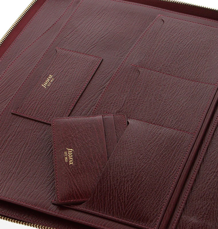 Chester A4 Zip Leather Writing Folio - Image 11