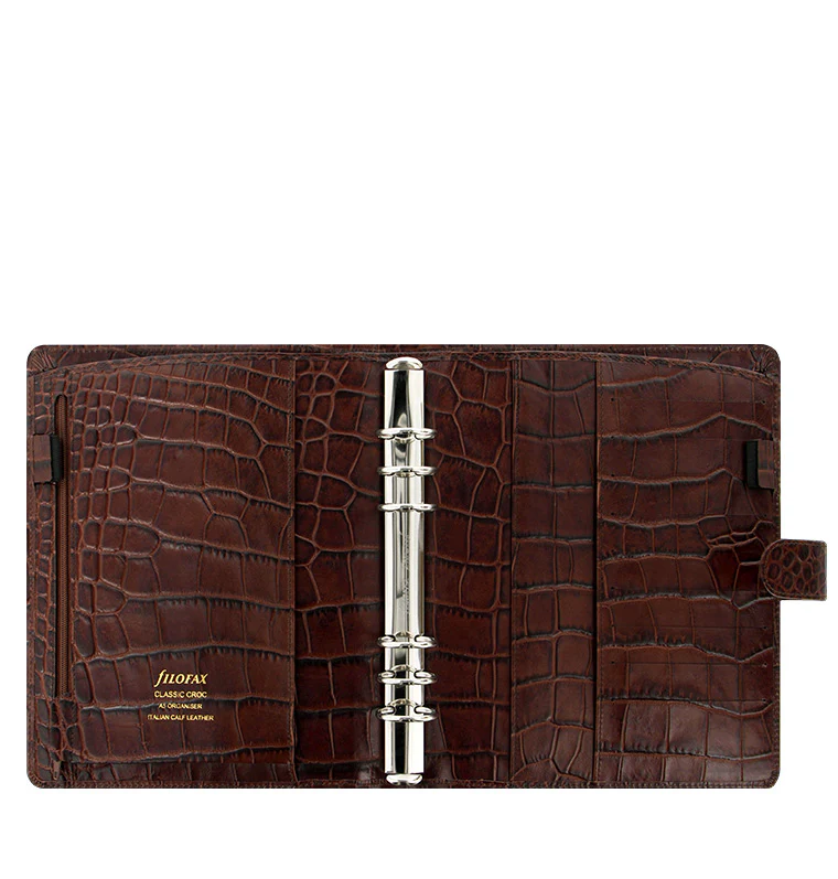 Classic Croc A5 Leather Organizer - Image 7