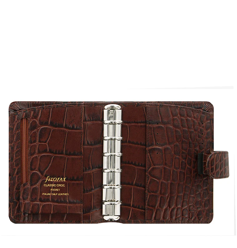 Classic Croc Pocket Leather Organizer - Image 4