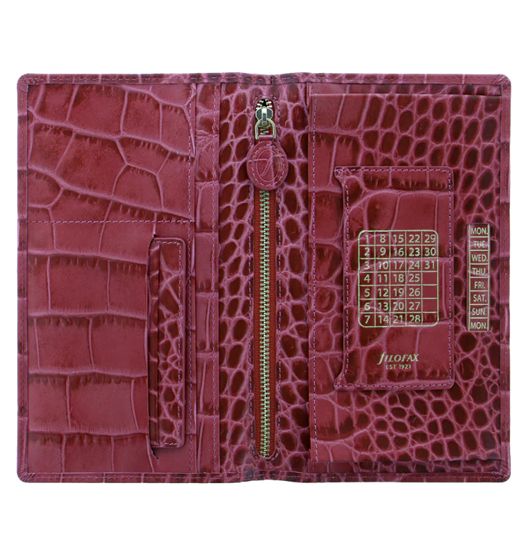 Classic Croc Leather Travel Wallet - Image 3