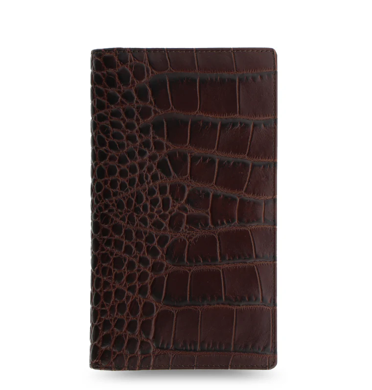 Classic Croc Leather Travel Wallet - Image 4