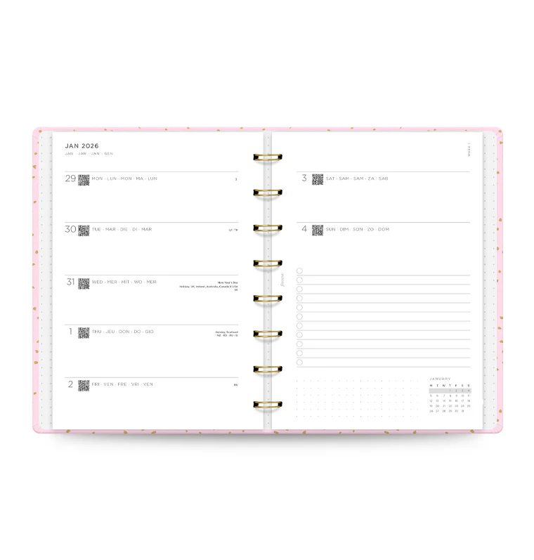 Confetti A5 Planner 2026 Rose Quartz - Image 3