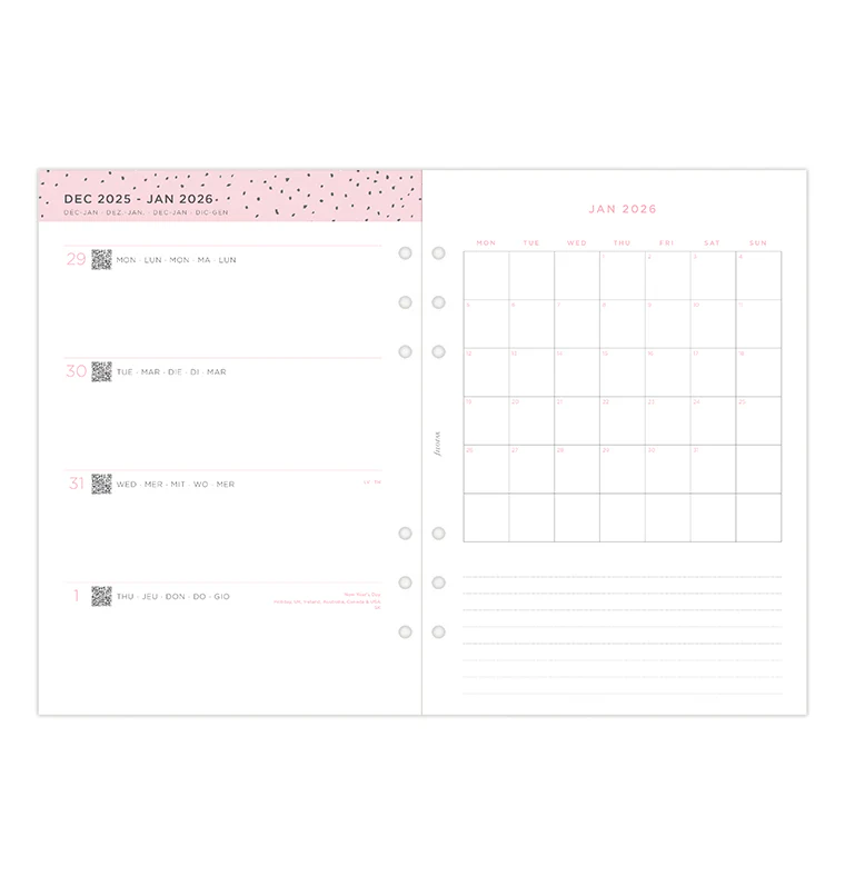Confetti Week to View Diary - A5 2026 Multilanguage - Image 8