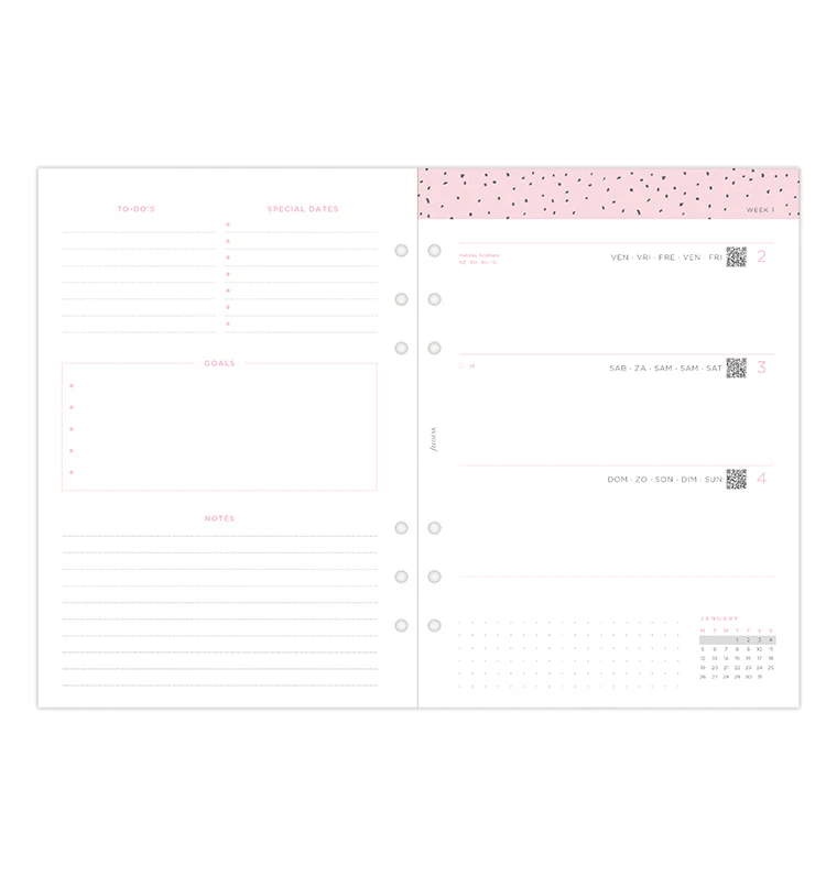 Confetti Week to View Diary - A5 2026 Multilanguage - Image 9