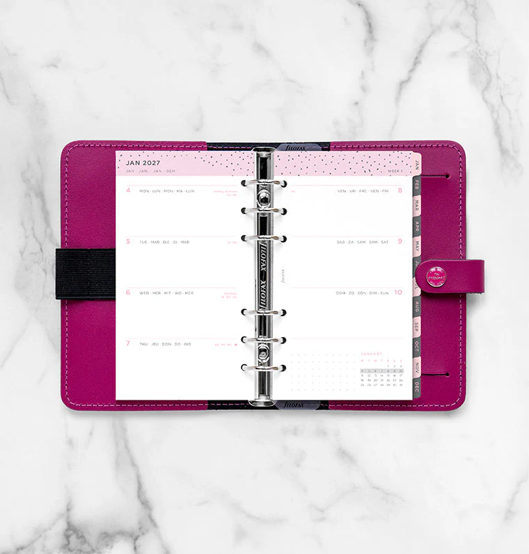 Confetti Week to View Diary - Personal 2027 Multilanguage - Image 3
