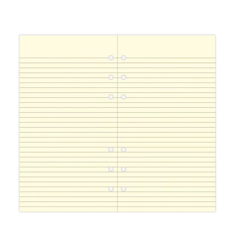 Cotton Cream Ruled Notepaper Refill - Personal - Image 5