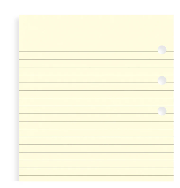 Cotton Cream Ruled Notepaper Refill - Pocket - Image 4