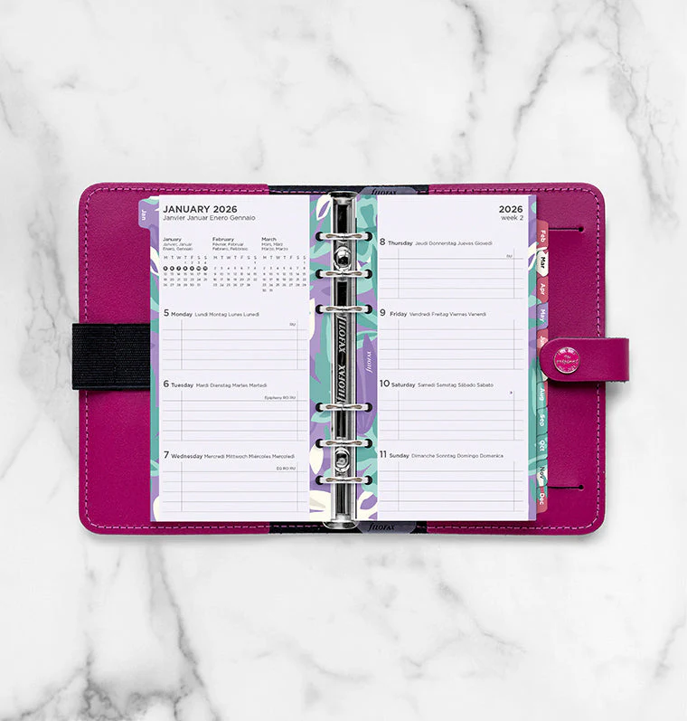 Floral Illustrated Diary Refill Pack - Personal 2026 Multilanguage - Image 3