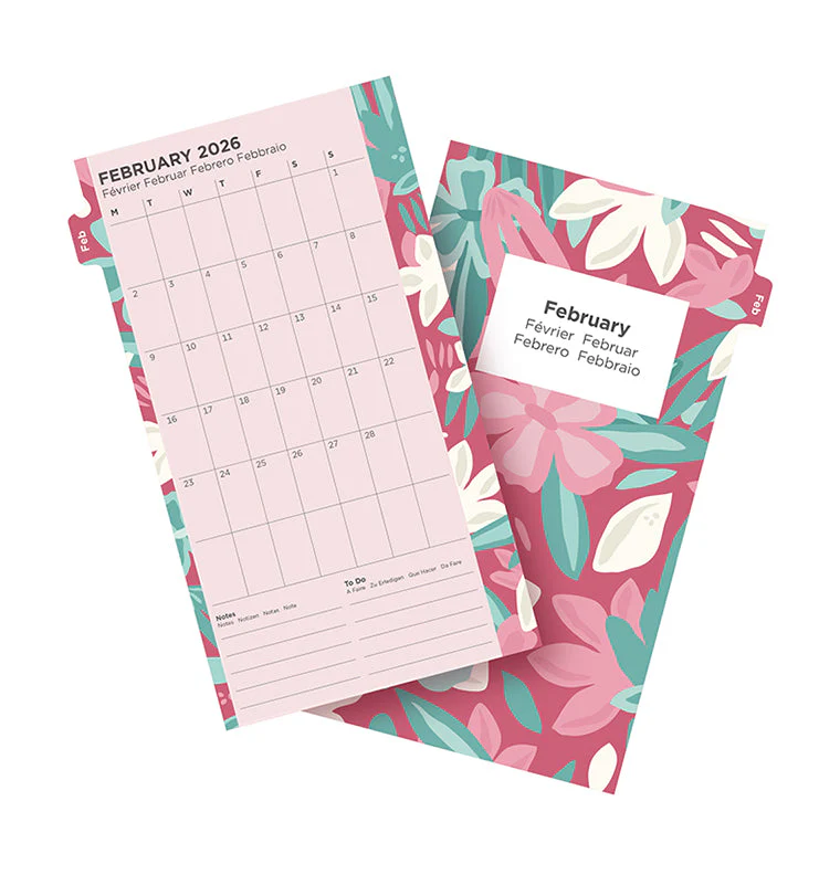 Floral Illustrated Diary Refill Pack - Personal 2026 Multilanguage - Image 6