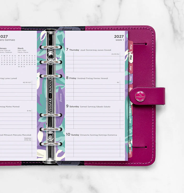 Floral Illustrated Diary Refill Pack - Personal 2027 Multilanguage - Image 2