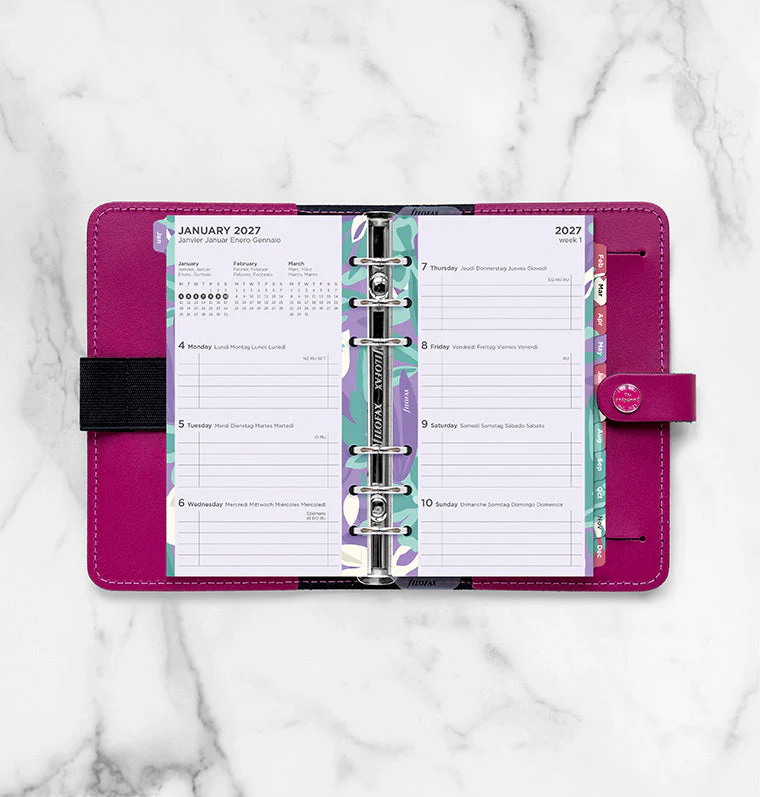 Floral Illustrated Diary Refill Pack - Personal 2027 Multilanguage - Image 3