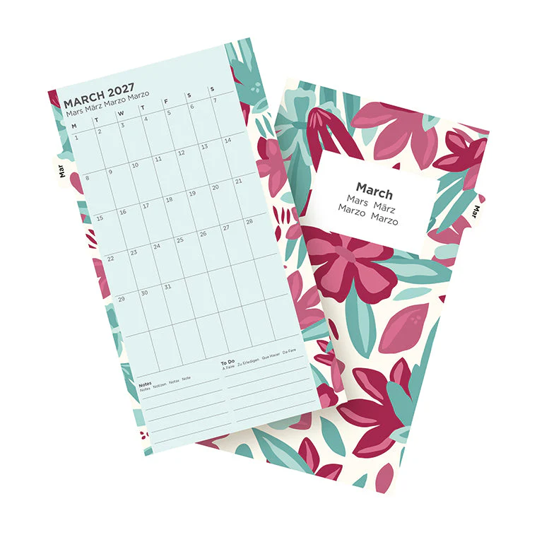 Floral Illustrated Diary Refill Pack - Personal 2027 Multilanguage - Image 7