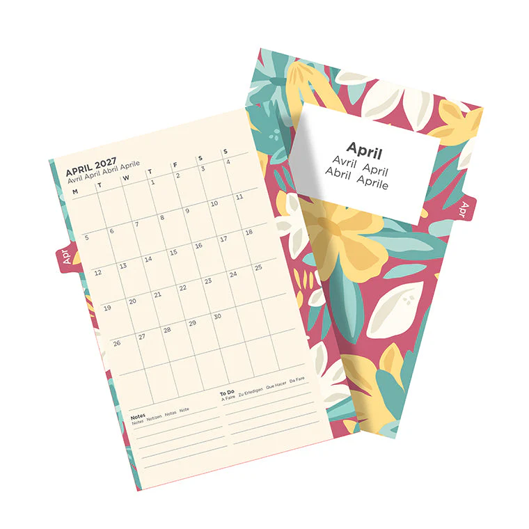 Floral Illustrated Diary Refill Pack - Pocket 2027 Multilanguage - Image 8