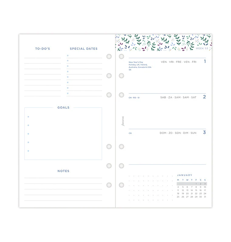 Garden Week On Two Pages Diary - Personal 2027 Multilanguage - Image 6