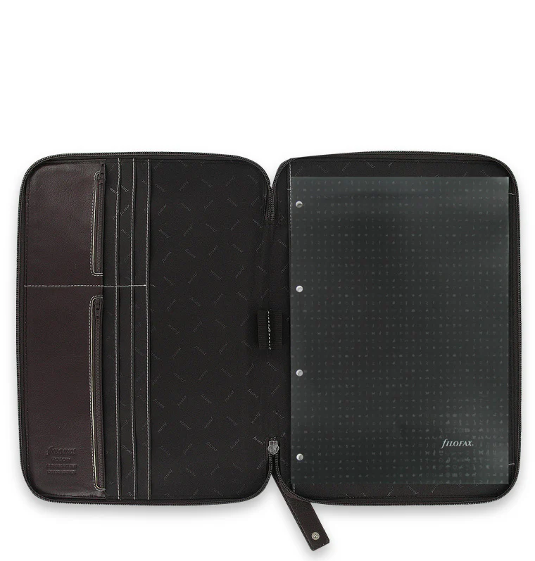 Holborn A4 Leather Zipped Folio - Image 2