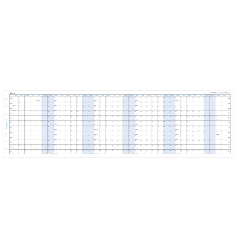 Horizontal Year Planner - Personal 2027 - Image 4