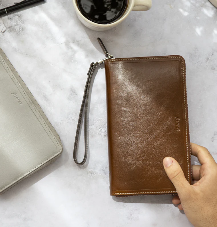 Malden Personal Compact Zip Leather Organizer - Image 23