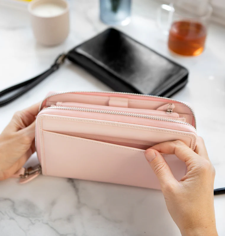 Malden Personal Compact Zip Leather Organizer - Image 43