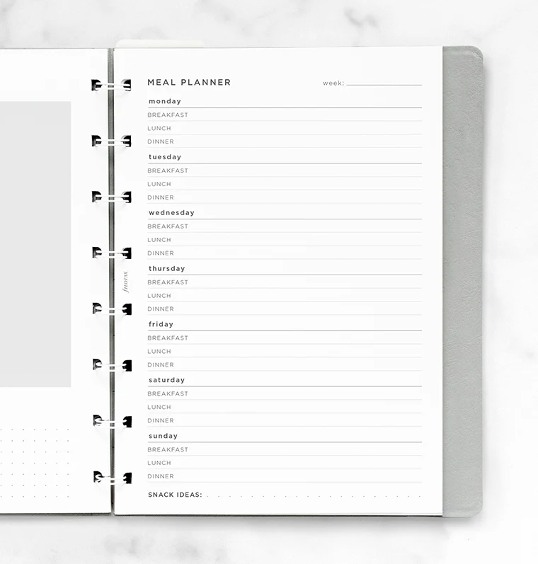 Meal Planner Notebook Refill - A5 - Image 2