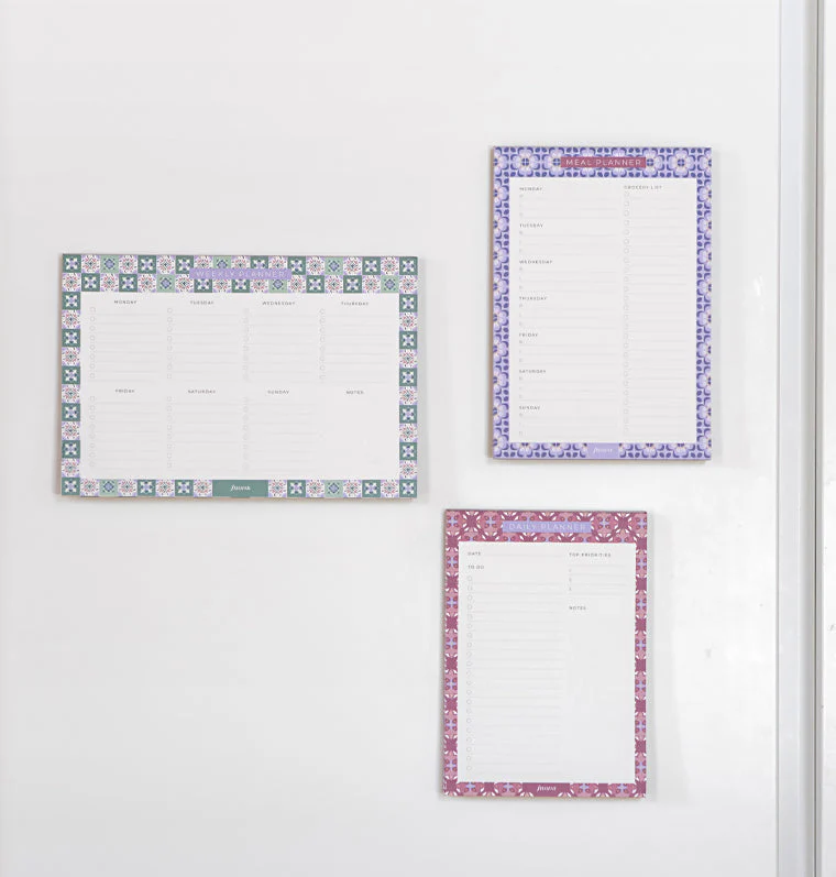 Mediterranean Weekly Planner Notepad with Magnet - Image 7