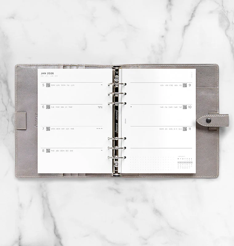 Minimal Week On Two Pages Diary - A5 2026 Multilanguage - Image 3