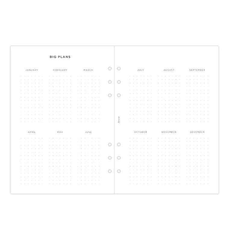 Minimal Week On Two Pages Diary - A5 2027 Multilanguage - Image 5