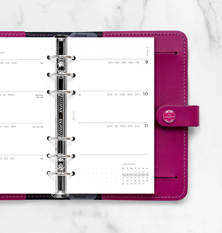 Minimal Week On Two Pages Diary - Personal 2026 Multilanguage - Image 2