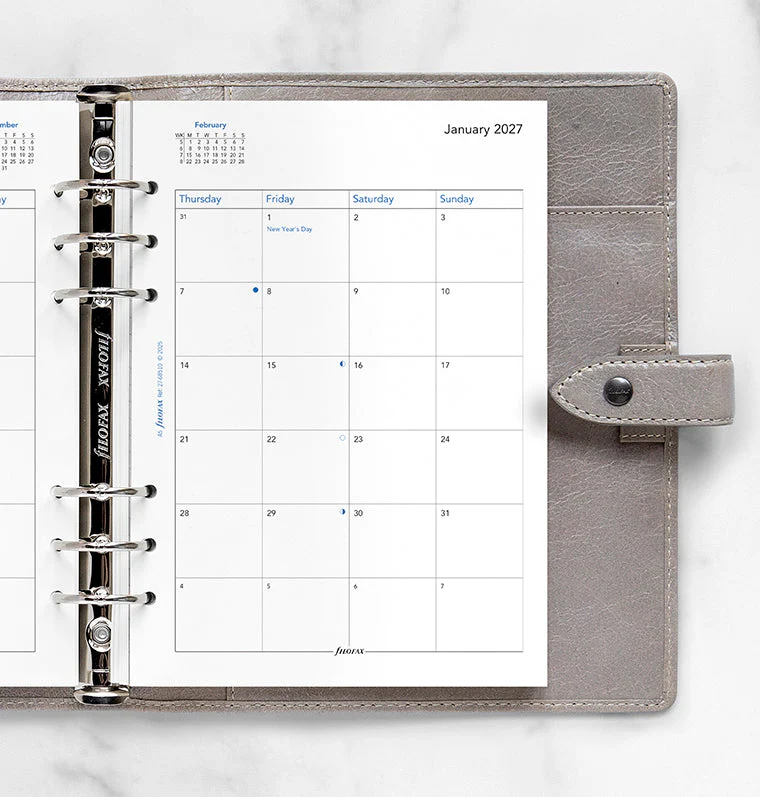 Month On Two Pages Diary - A5 2027 English - Image 2