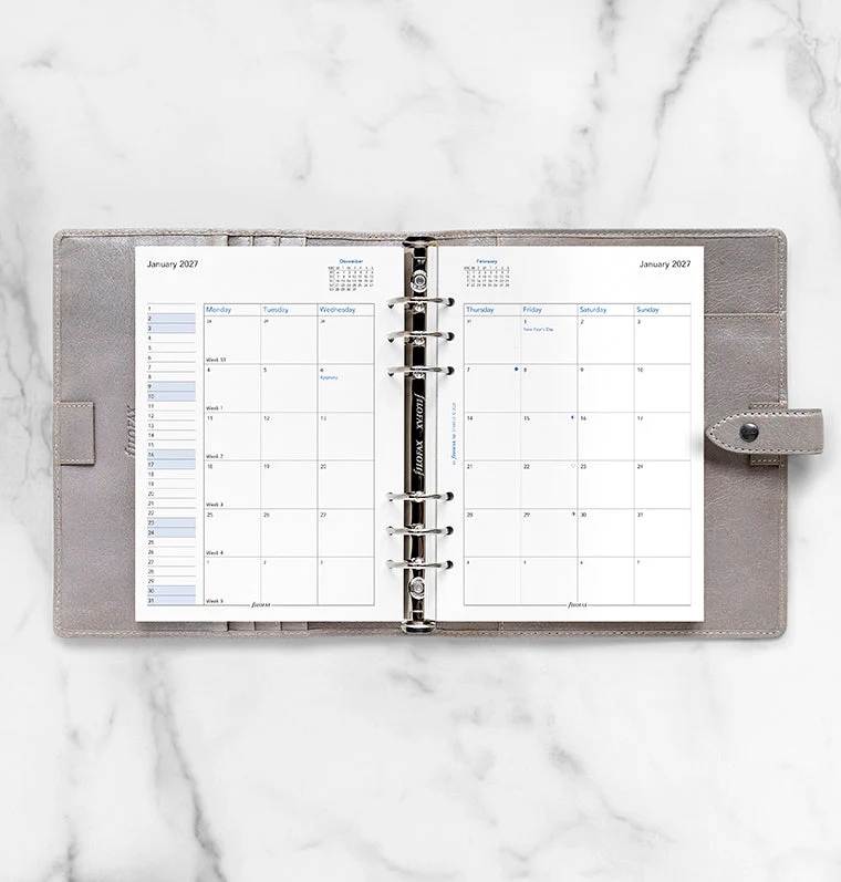 Month On Two Pages Diary - A5 2027 English - Image 3