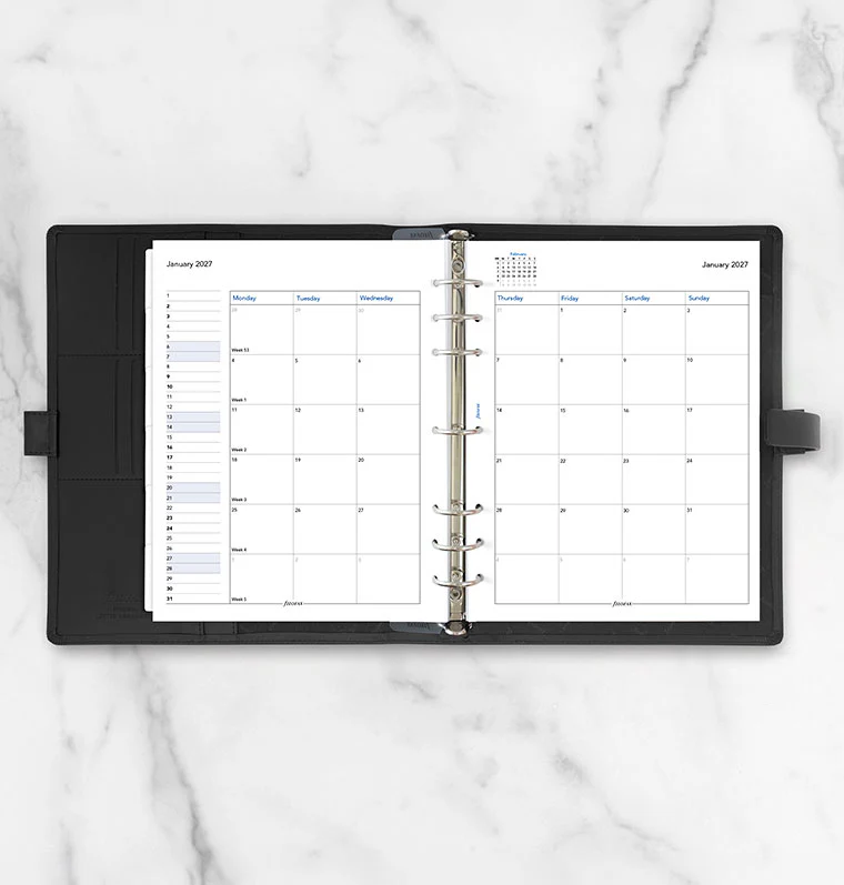 Month On Two Pages Diary - Letter 2027 English - Image 3