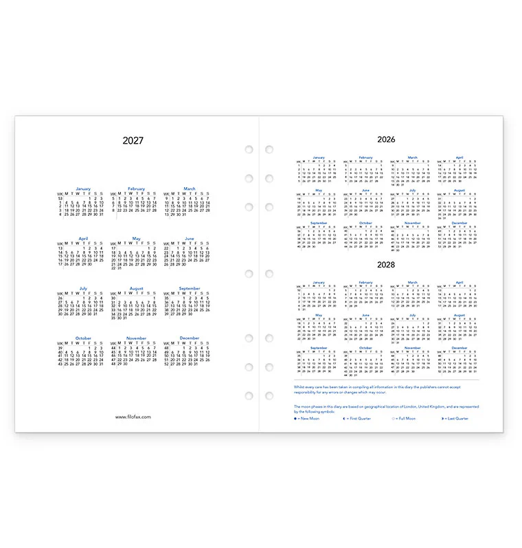 Month On Two Pages Diary - Letter 2027 English - Image 6
