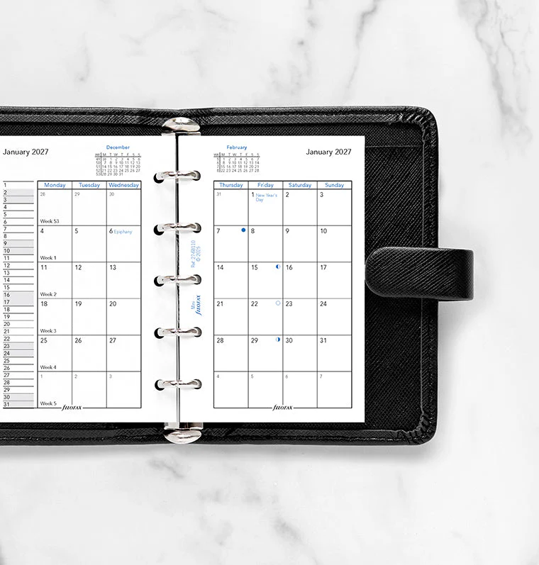 Month On Two Pages Diary - Mini 2027 English - Image 2