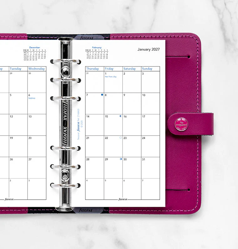 Month On Two Pages Diary - Personal 2027 English - Image 2