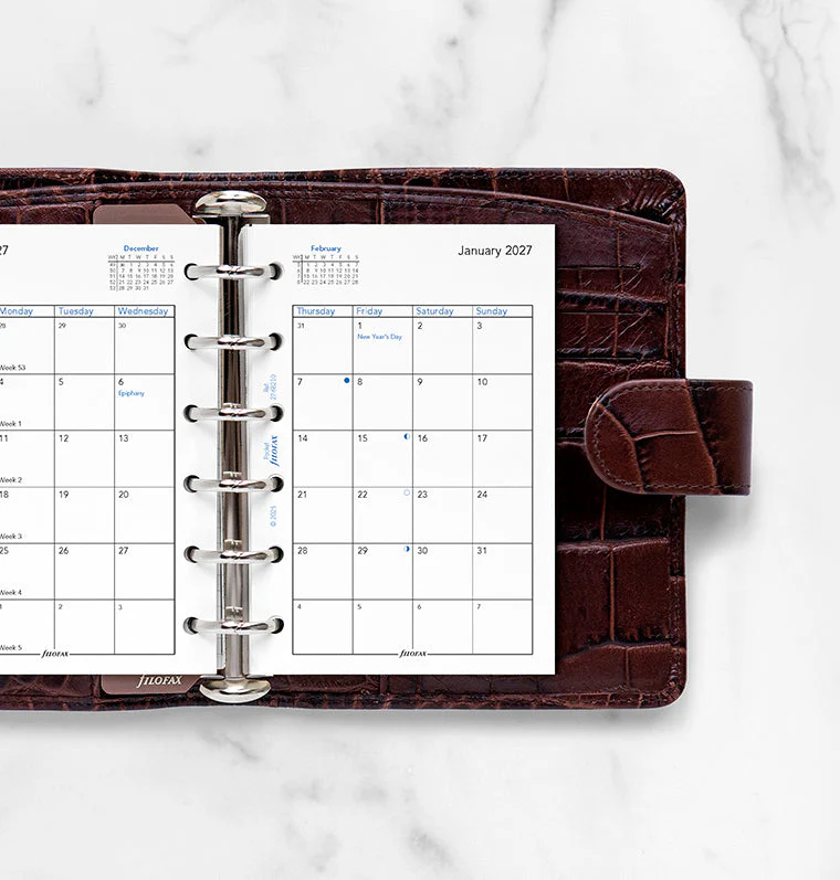Month On Two Pages Diary - Pocket 2027 English - Image 2