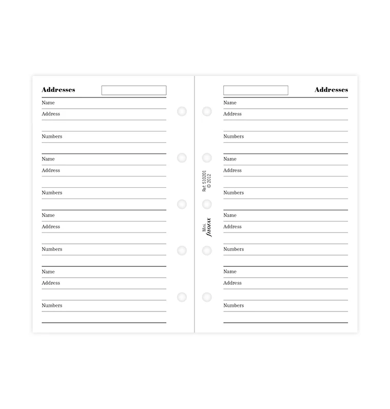 Name, Address And Telephone Number Refill - Mini - Image 5