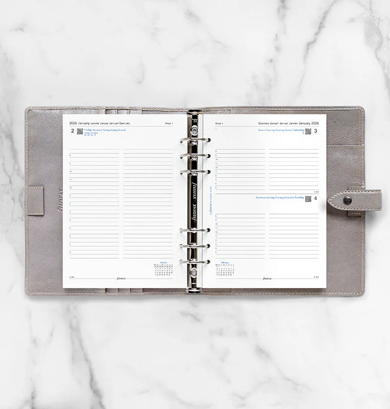 One Day On A Page Diary With Appointments - A5 2026 Multilanguage - Image 3