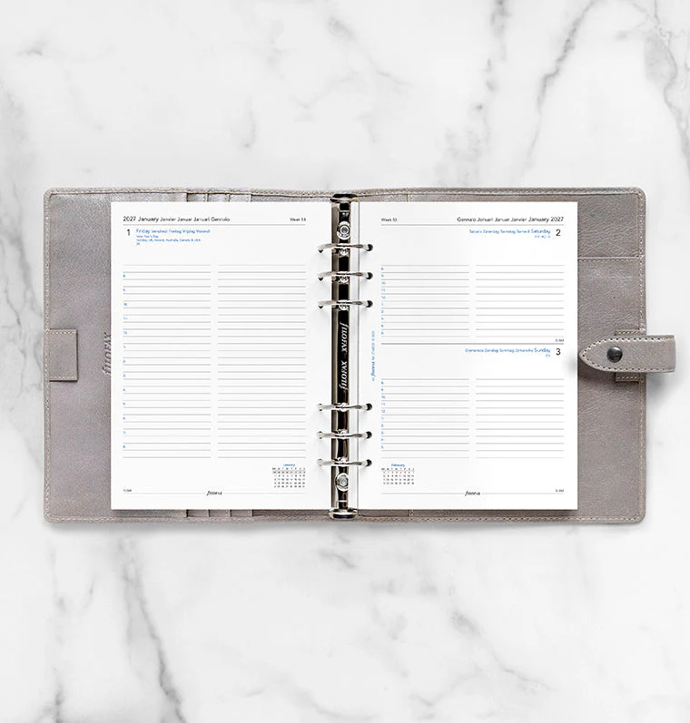 One Day On A Page Diary With Appointments - A5 2027 Multilanguage - Image 3