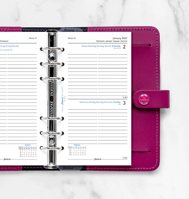 One Day On A Page Diary With Appointments - Personal 2027 Multilanguage - Image 2