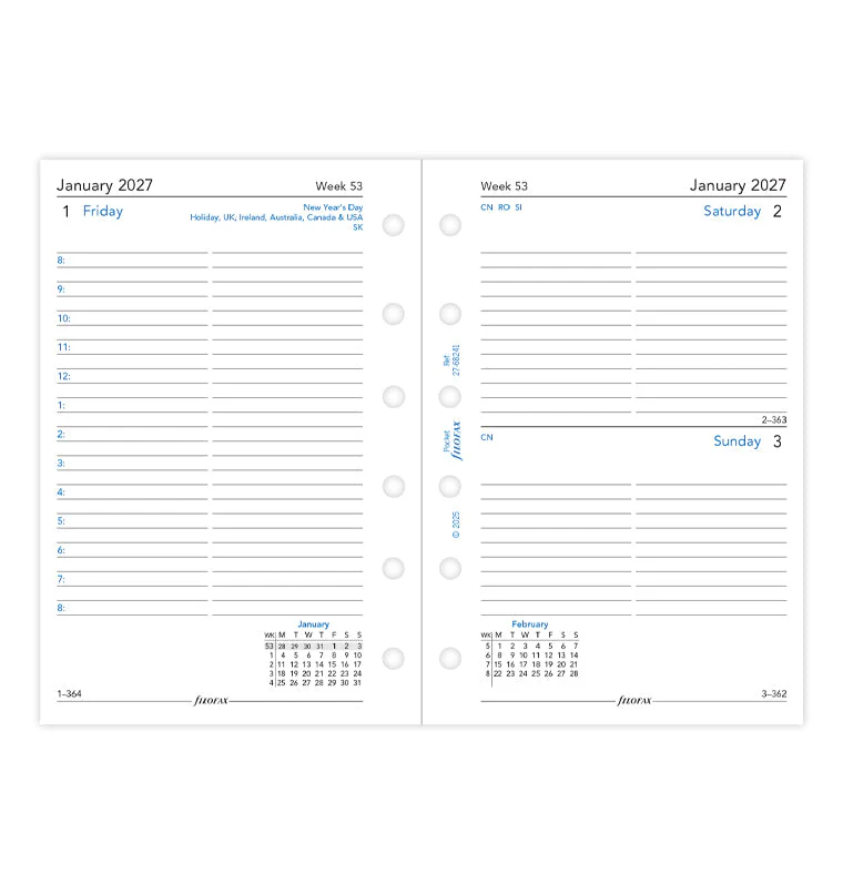 One Day On A Page Diary With Appointments - Pocket 2027 English - Image 4