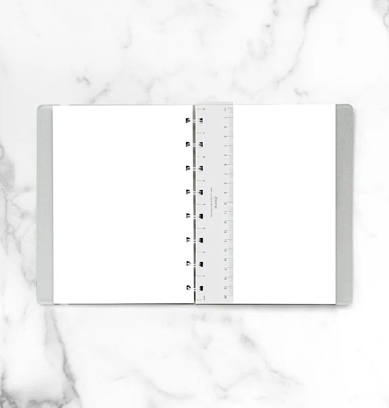 Refillable Notebook Ruler Page Marker Transparent - A5 - Image 3