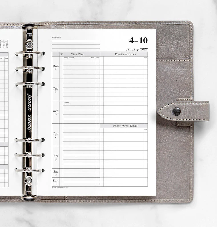 Time Management Week To View Diary - A5 2027 English - Image 2