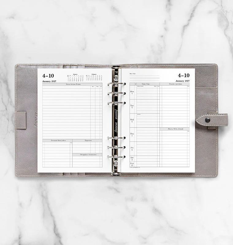 Time Management Week To View Diary - A5 2027 English - Image 3
