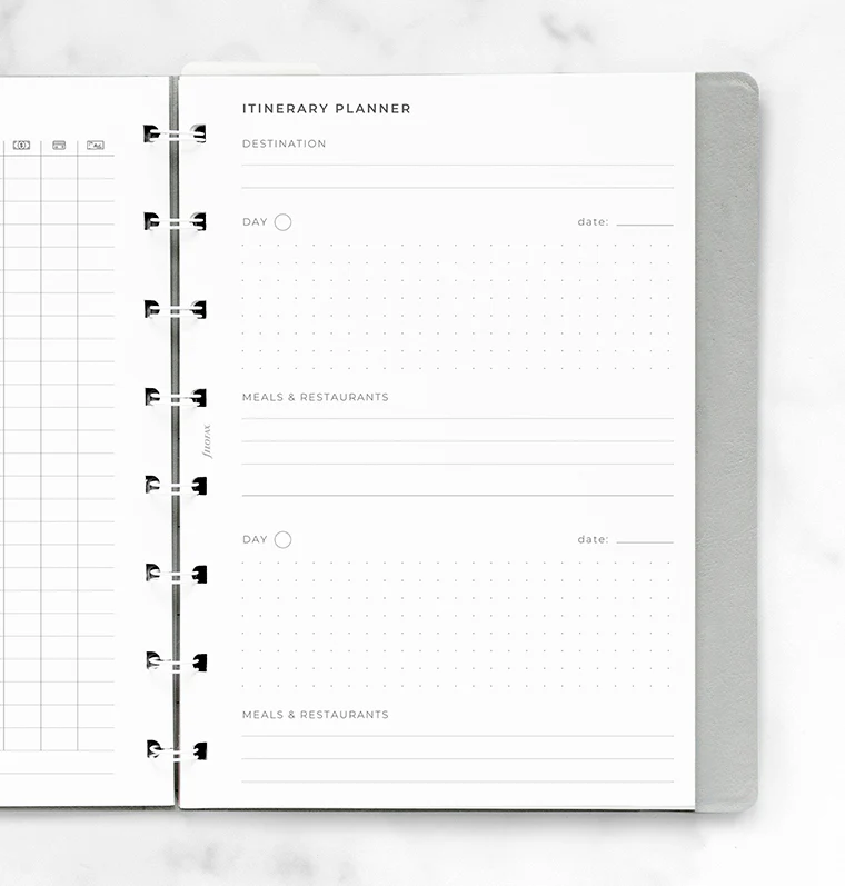 Travel Planner Notebook Refill - A5 - Image 2