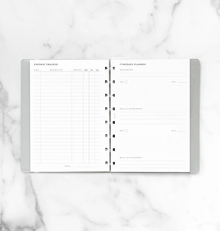 Travel Planner Notebook Refill - A5 - Image 3