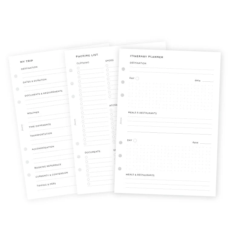 Travel Planner Refill - A5 - Image 5