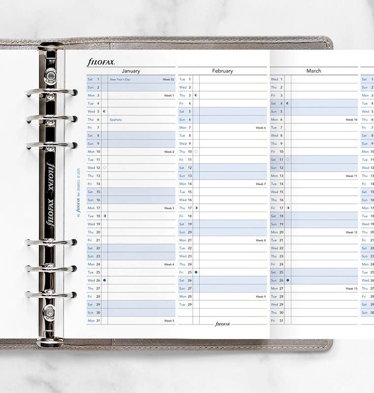Vertical Year Planner - A5 2028 English - Image 2