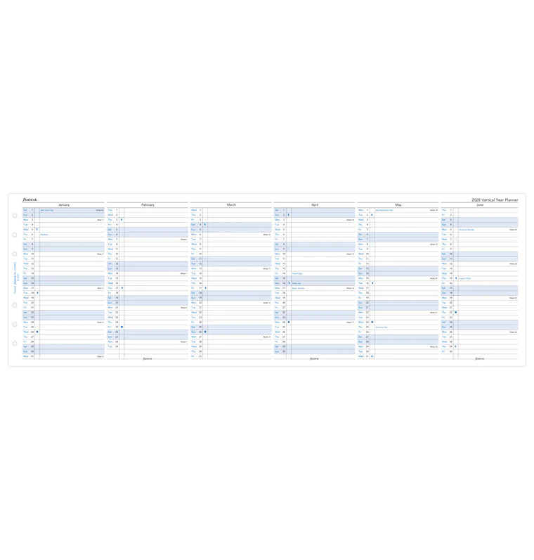 Vertical Year Planner - Personal 2028 English - Image 4