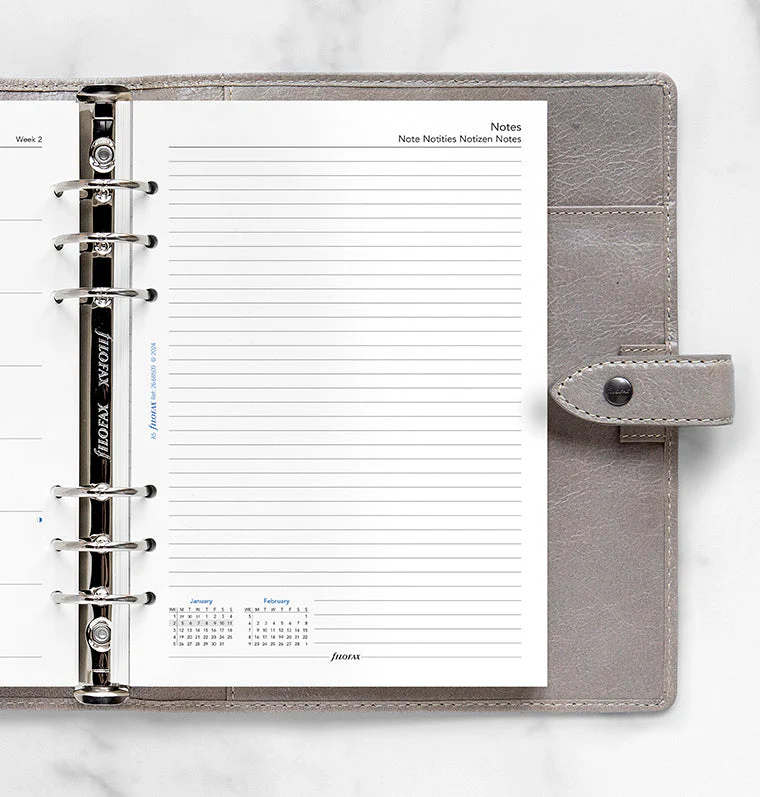 Week On One Page Diary With Notes - A5 2026 Multilanguage - Image 2