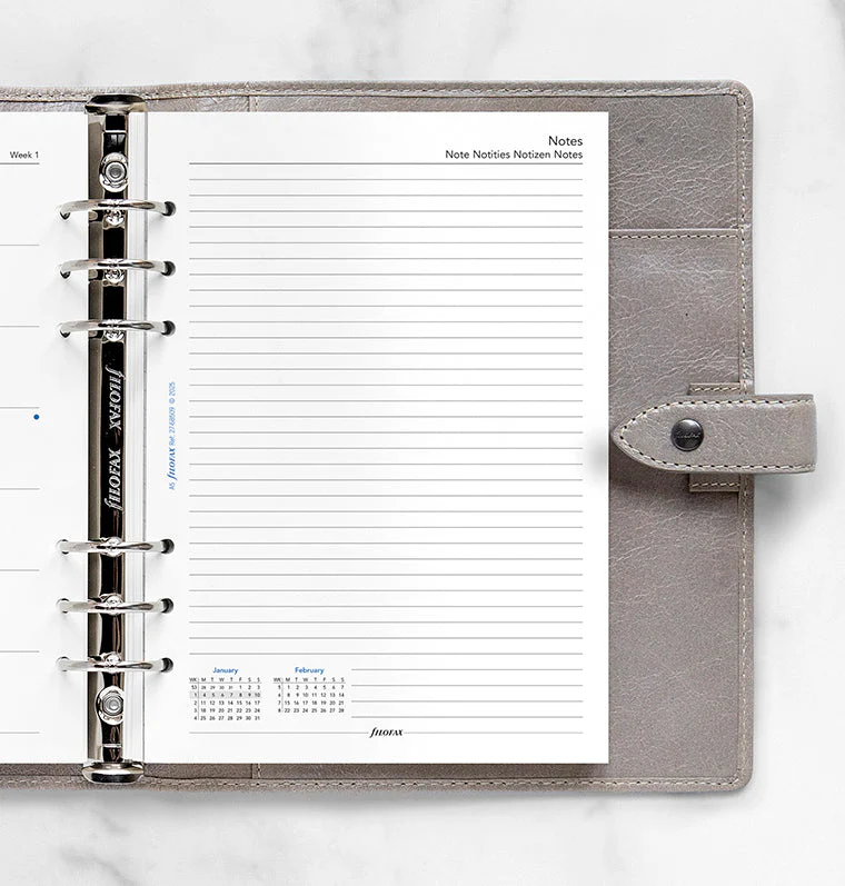Week On One Page Diary With Notes - A5 2027 Multilanguage - Image 2